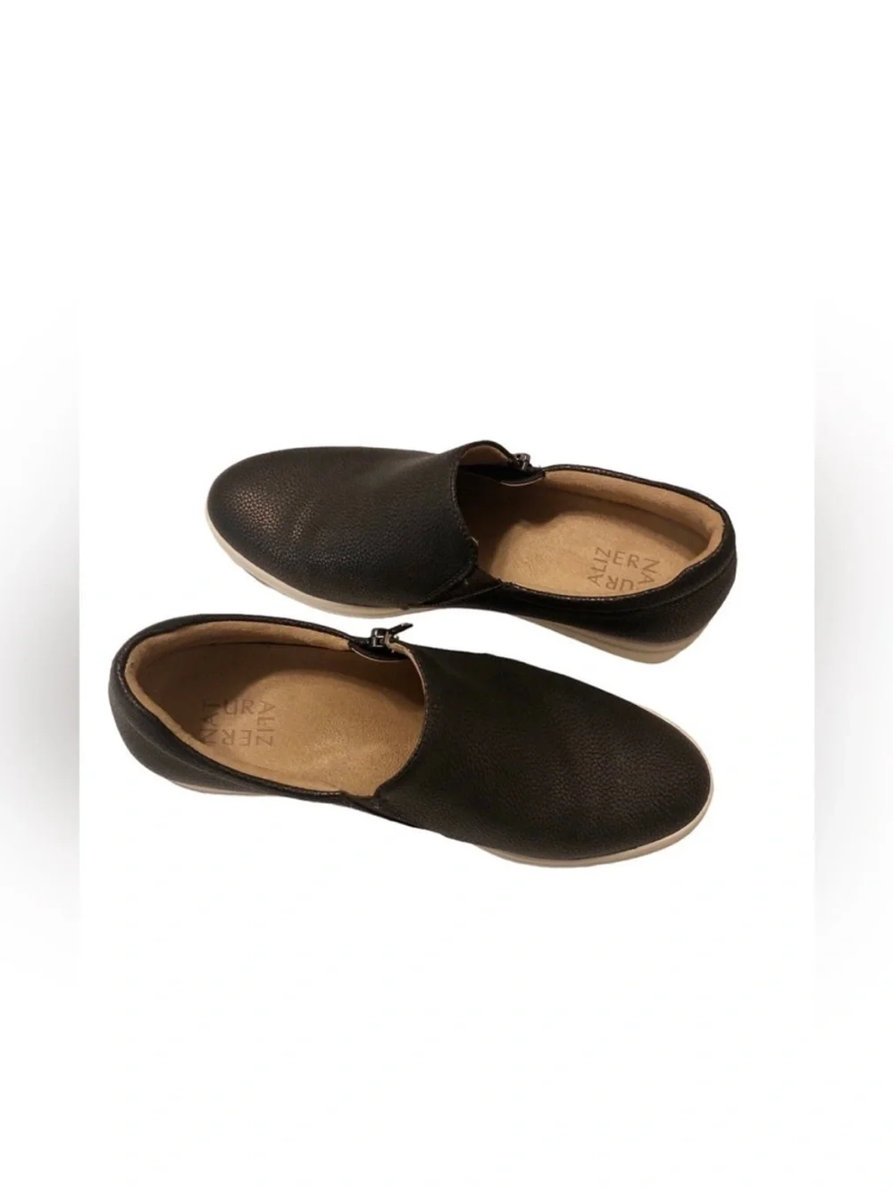 Naturalizer Black Slip-On Wedge Sneakers size 10W